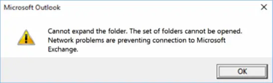 how to expand folder list in outlook